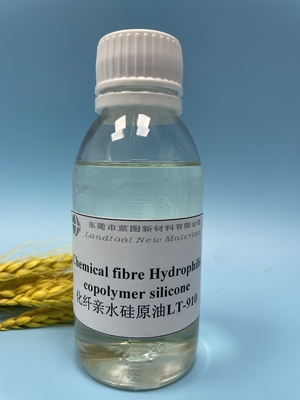 Aceite de silicón hidrofílico del copolímero del 90% para la fibra química Pale Yellow Transparent